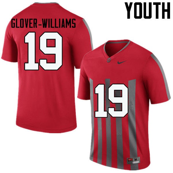 Ohio State Buckeyes #19 Eric Glover-Williams Youth High School Jersey Throwback